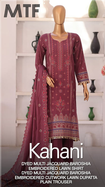 MTF KAHANI Unstitched COLLECTION  Design #6