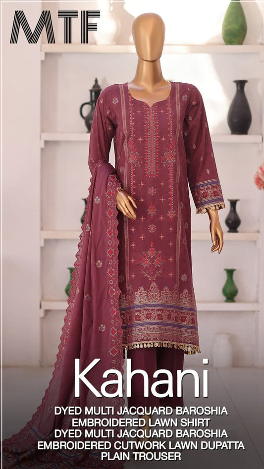 MTF KAHANI Unstitched COLLECTION  Design #6