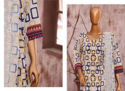 ✨ MTF Presents ✨
" L A S H K A R A " 💖 🌸 DIGITAL PRINTED EMBROIDERED CHIKANKARI DORIA LAWN COLLECTION 2025 🌸