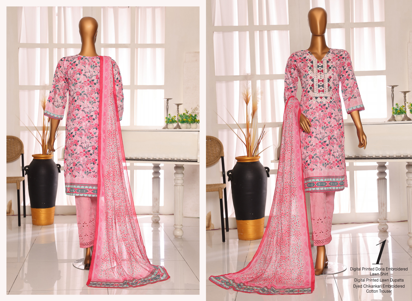 ✨ MTF Presents ✨ FEEHA ✨
🌸 Digital Printed Doria Embroidered Lawn Collection 2025 🌸💎
