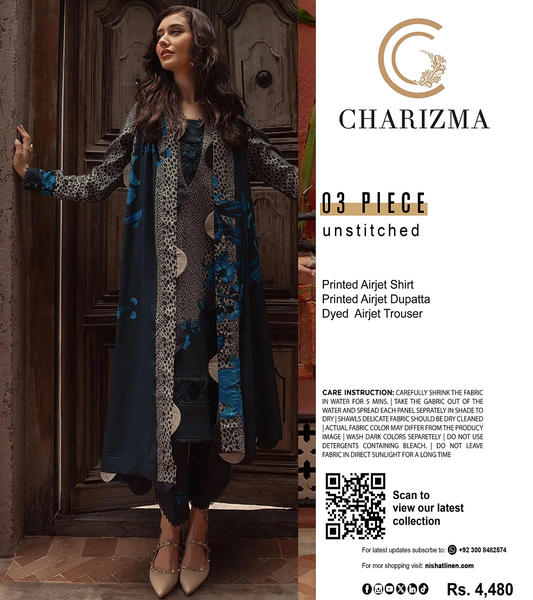 CHARIZMA LAWN COLLECTION 3 PIECE SUIT Design # 03