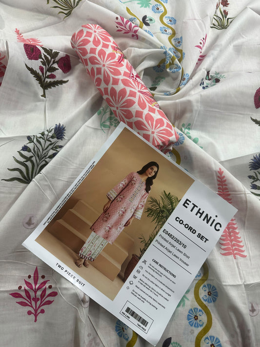 Ethnic 2Pcs Pink/10 Cord Set