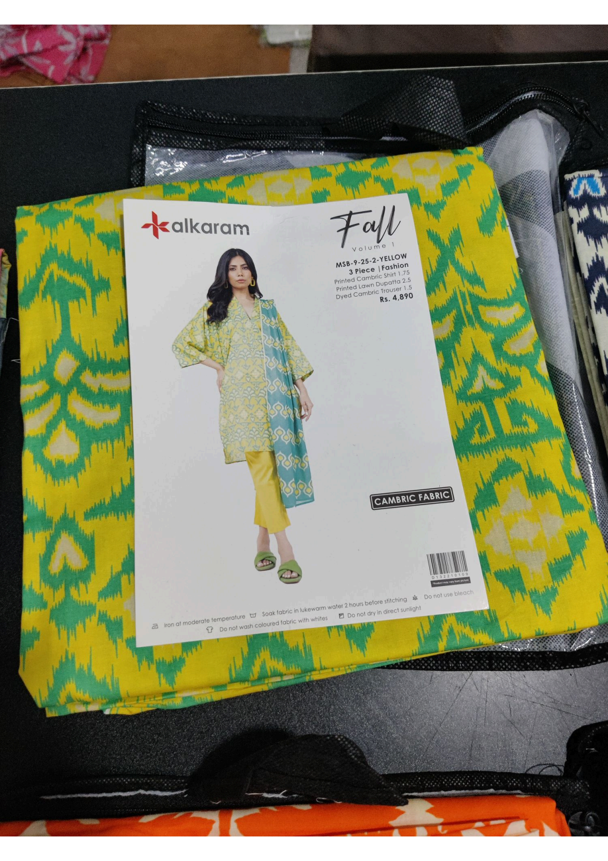 Alkaram 100% Original Cotton Camric 3 Piece 😉🧡 2k25