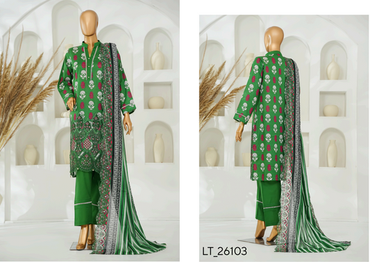 🌟🌿NISHAT LASERKARI – Embroidered Luxury Collection 2026🌿🌟
✨ Buy Lucky Textile Alert ✨ Design# LT_26103