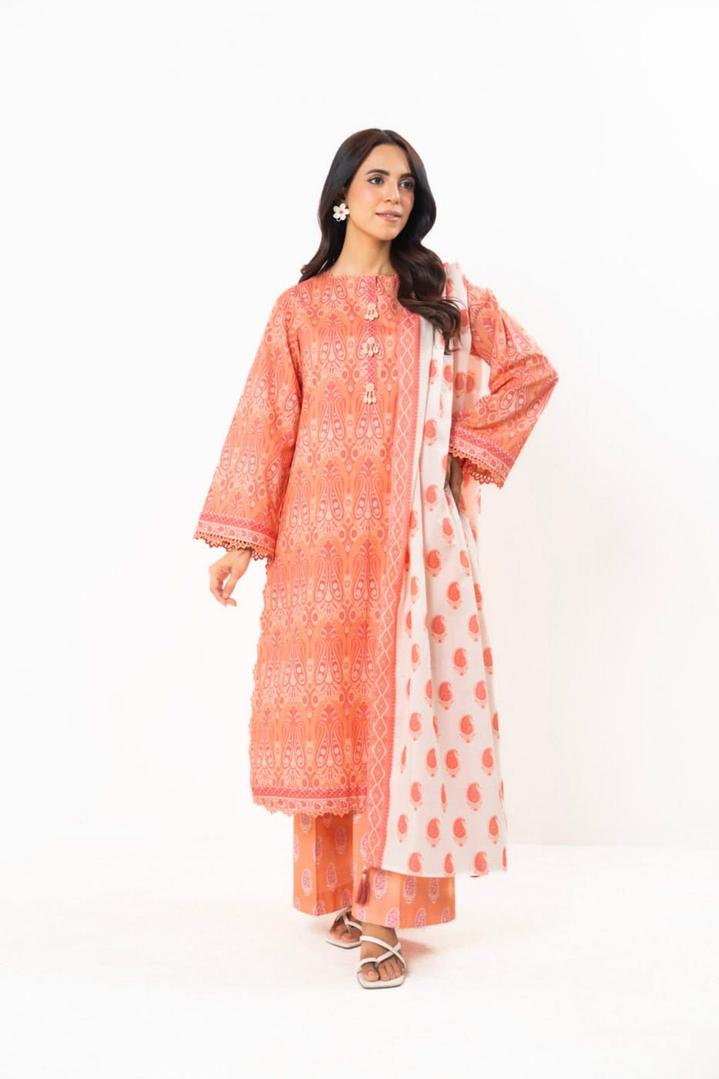 Alkaram 100% Original Lawn 3 Piece 😉🧡