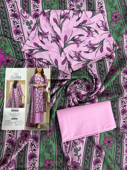 Salitex FLora Airjet Lawn 3PC Collection 2026 
by Sana & Sara Design #SSW6U3P371UT