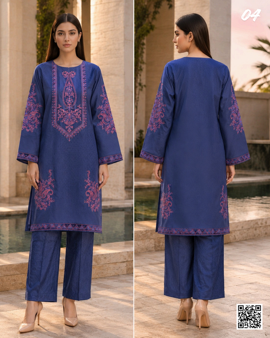 SALITEX 2PC EMBROIDERED UNSTITCHED LAWN COLLECTION
