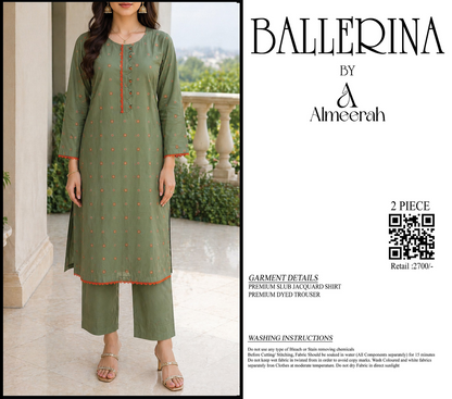 BALLERINA BY ALMEERAH D-3 -  2PCS JACQUARD COLLECTION