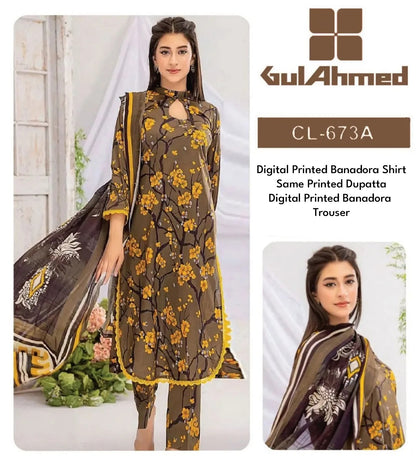Gulahmed BanaDora 3P Unstitched