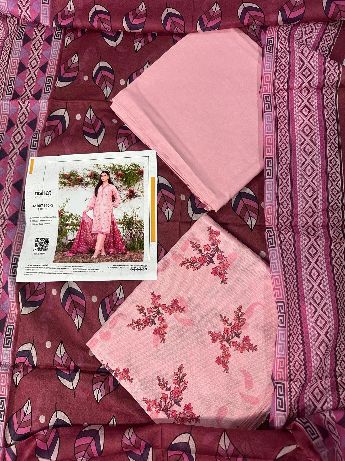 Nishat Doriya Printed Lawn 3P In Wholesale Price