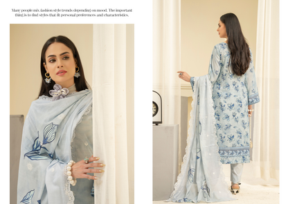 Amaira Manzil Luxury Embroidered Lawn 3 Piece Unstitched Collection