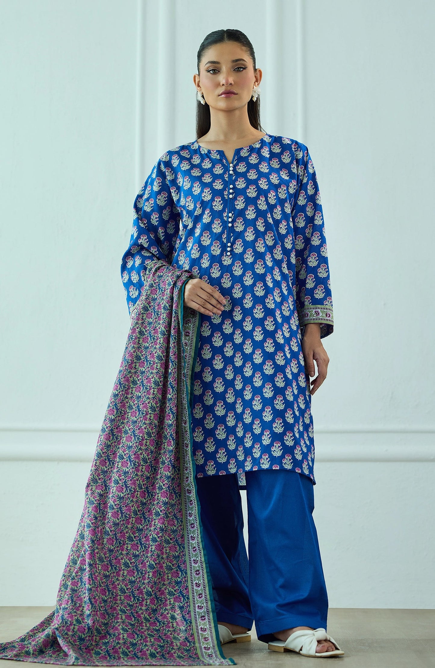✨ORIENT 100% ORIGINAL Unstitched Lawn 3 Piece✨ Design #OTL-20405