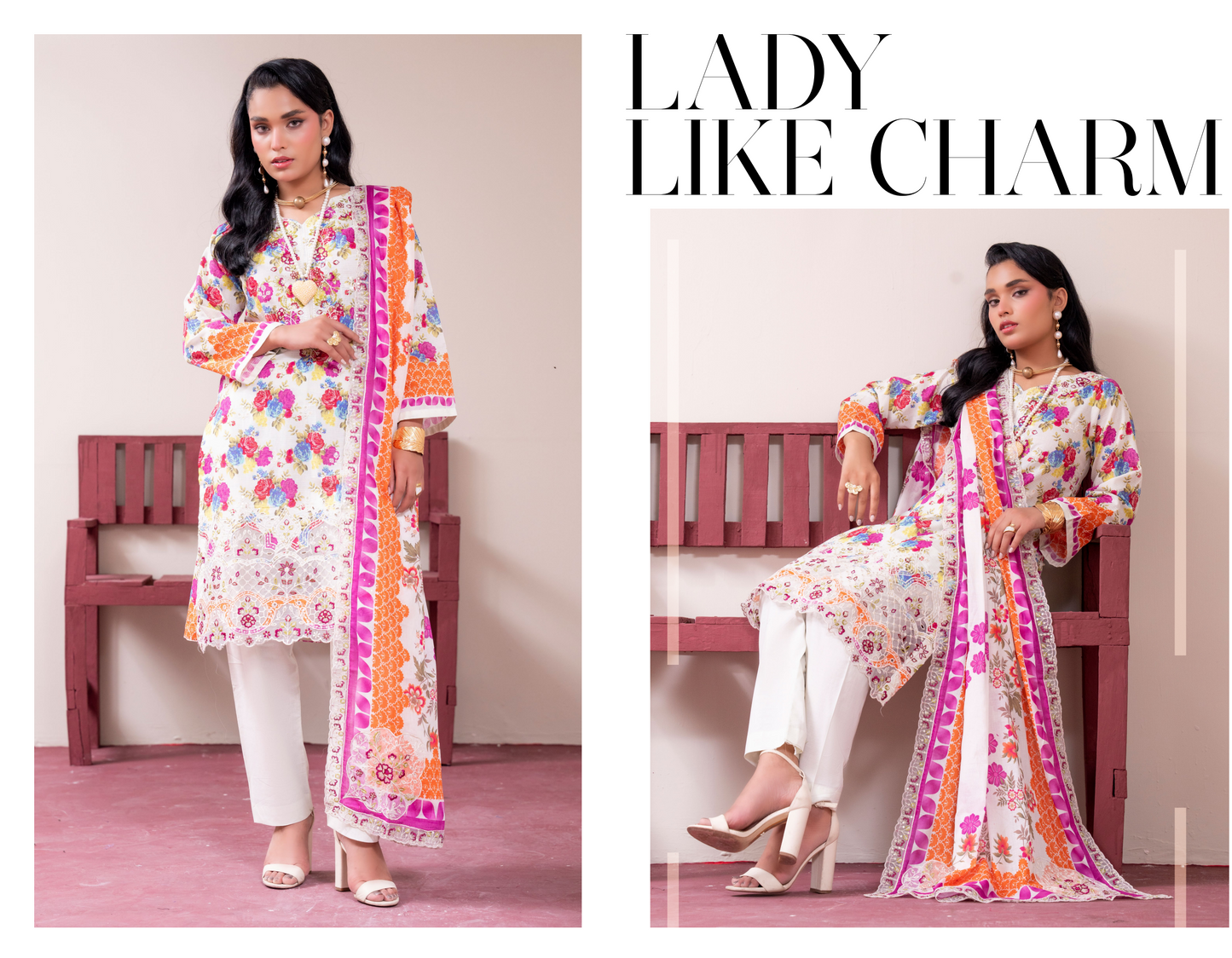 Amaira Pinky Luxury Embroidered Lawn 3 Piece Unstitched Collection