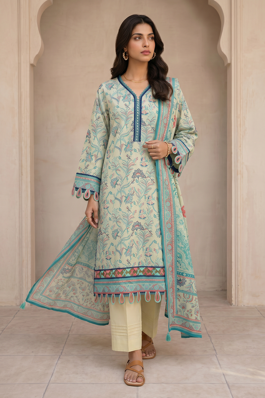 Zellbury (D.C:- WUS26X38115) Unstitched 3pcs Lawn Collection