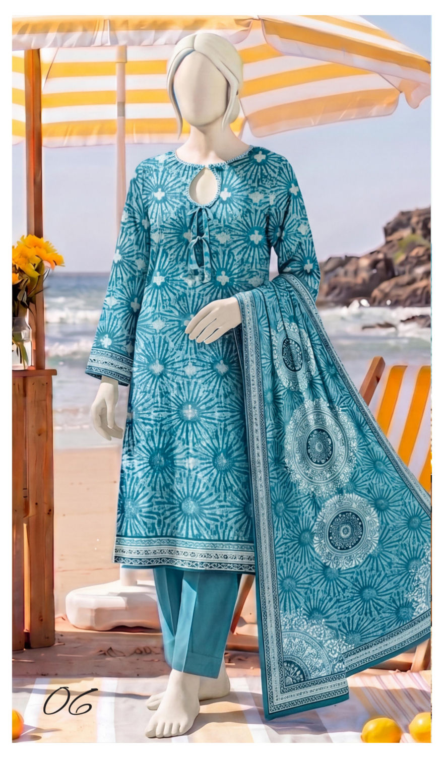 SAWERA-E-SAHIL Printed Lawn Collection D-06