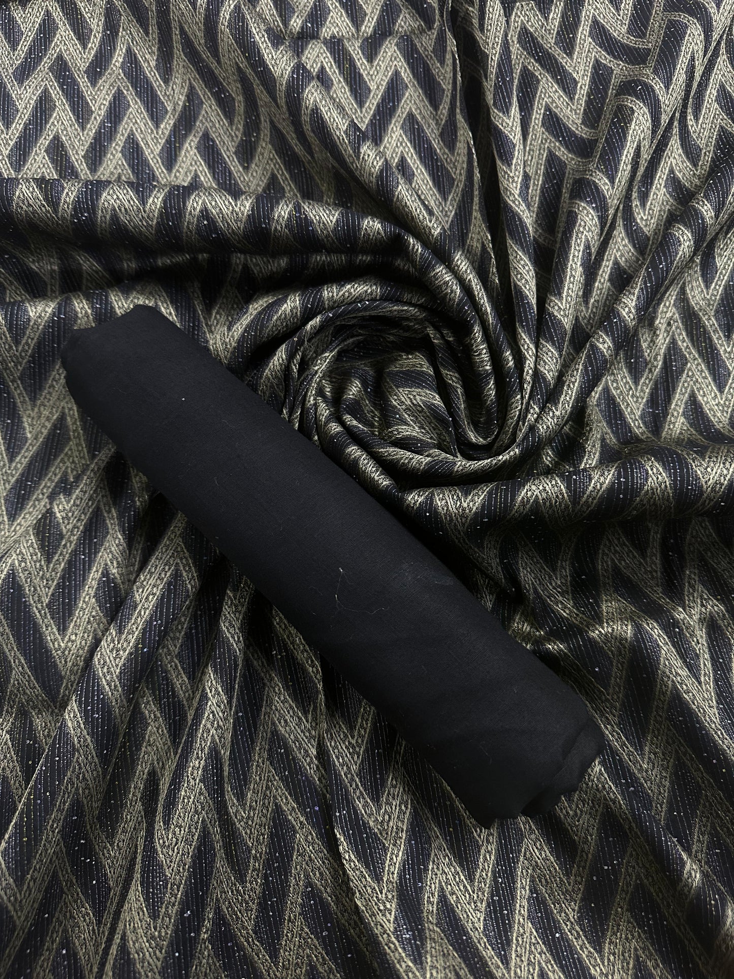 Sana Safinaz Black Jacquard 2 Pcs