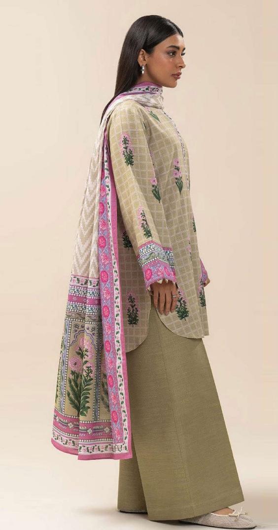 Limelight – Khaki Green - Doriya Unstitched 3 PCs Unstitched Suit