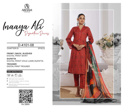 Inaaya Ali By ARHAM TEXTILE 3P