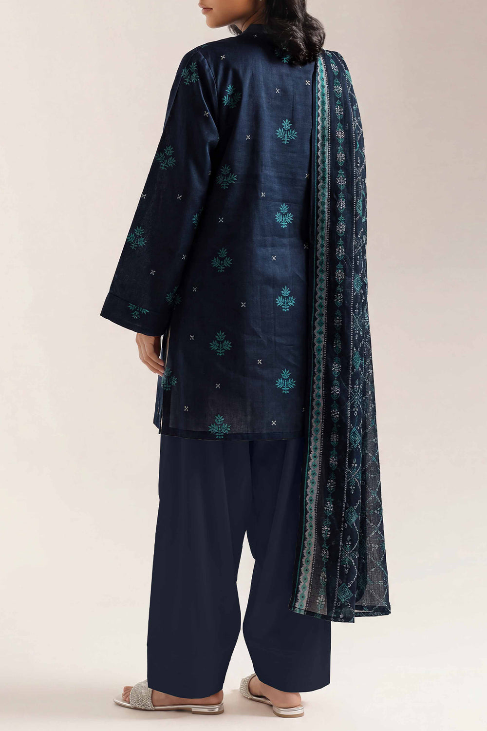 SAYA D.C:-U01-26147-P04B - 3 Piece Printed Lawn Collection