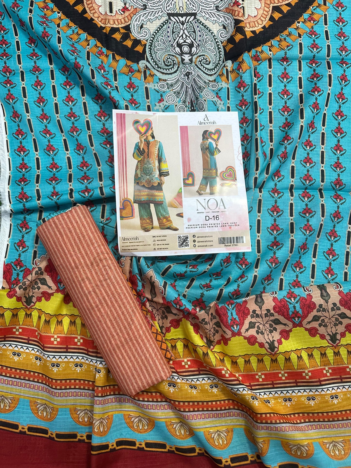Almeerah - NOA 2 Pcs Unstitched collection Design No 16