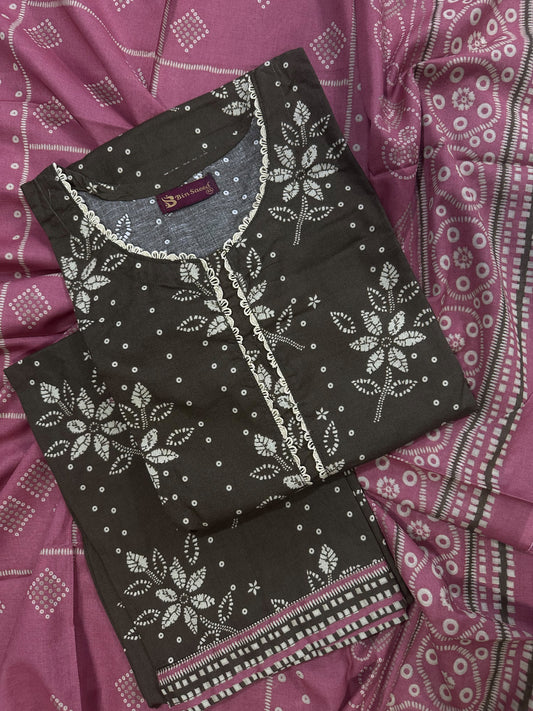 Bin Saeed Mehandi Stitched 3Pcs