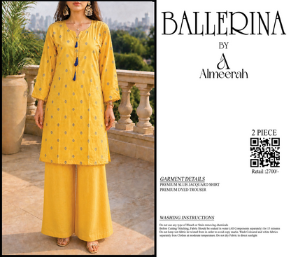 BALLERINA BY ALMEERAH D-6 -  2PCS JACQUARD COLLECTION