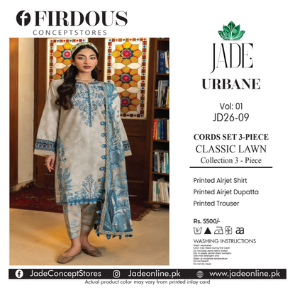 FIRDOUS JADE 18931 Lawn 3Pcs Collection