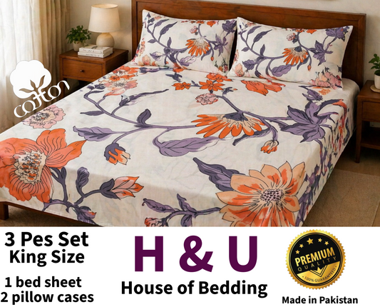 H&U Double Bed Bedsheet