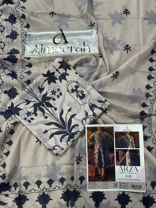 Almeerah ARZA – PRINTED D-25 2PC Premium Lawn Collection
