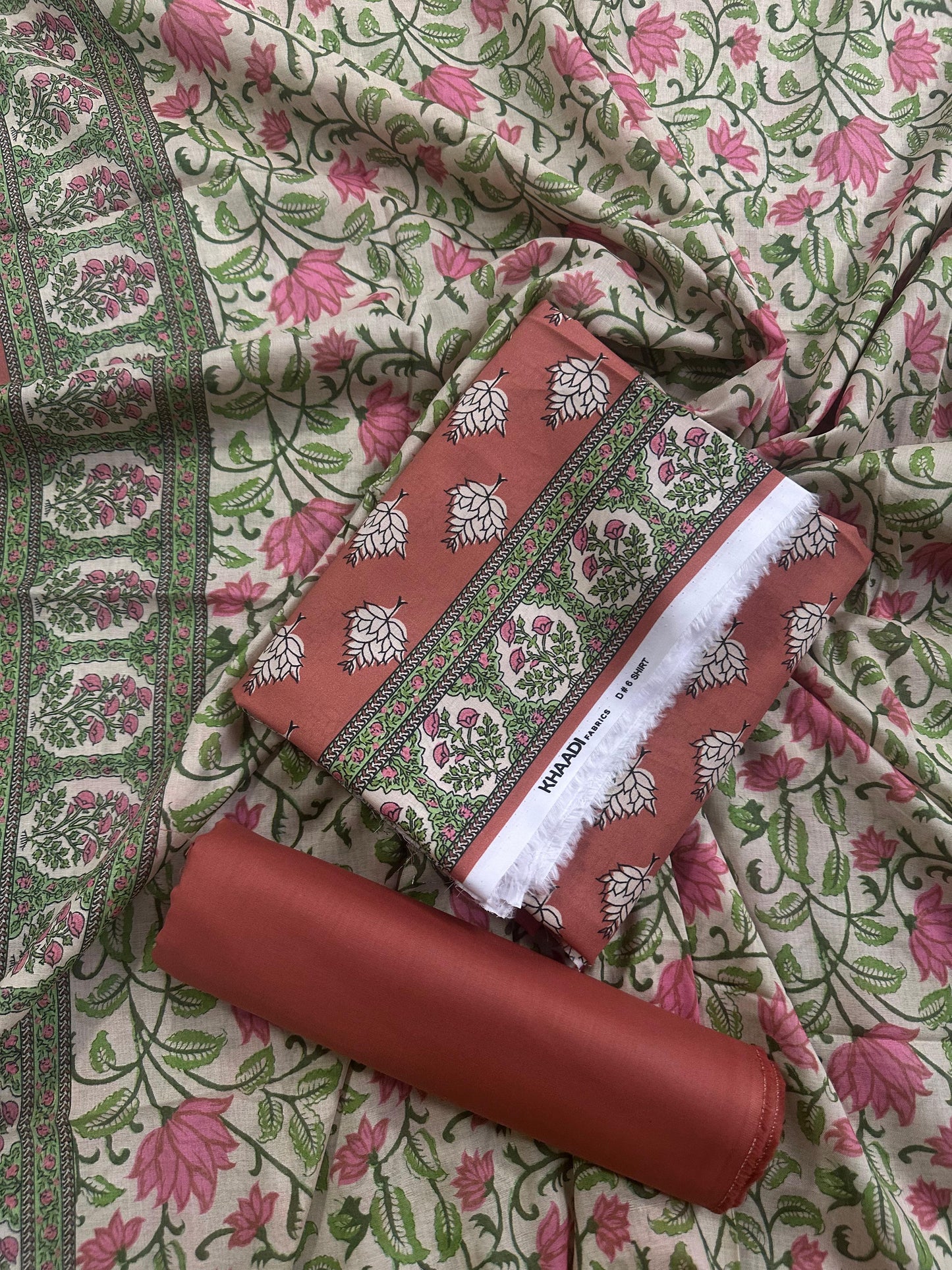 Khaadi Dusty Pink Printed 3Pcs