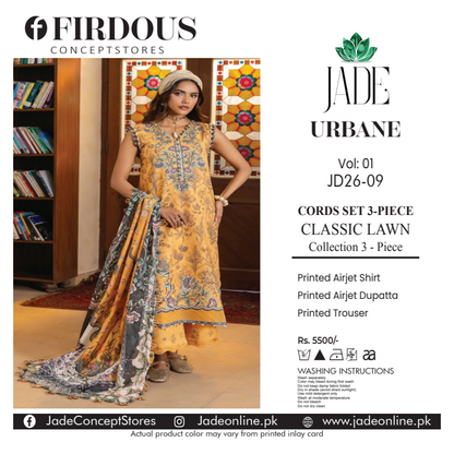 FIRDOUS JADE 18938 Lawn 3Pcs Collection