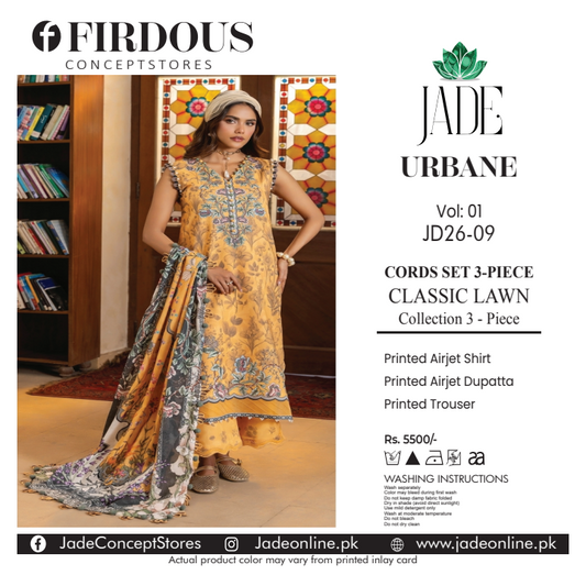 FIRDOUS JADE 18938 Lawn 3Pcs Collection