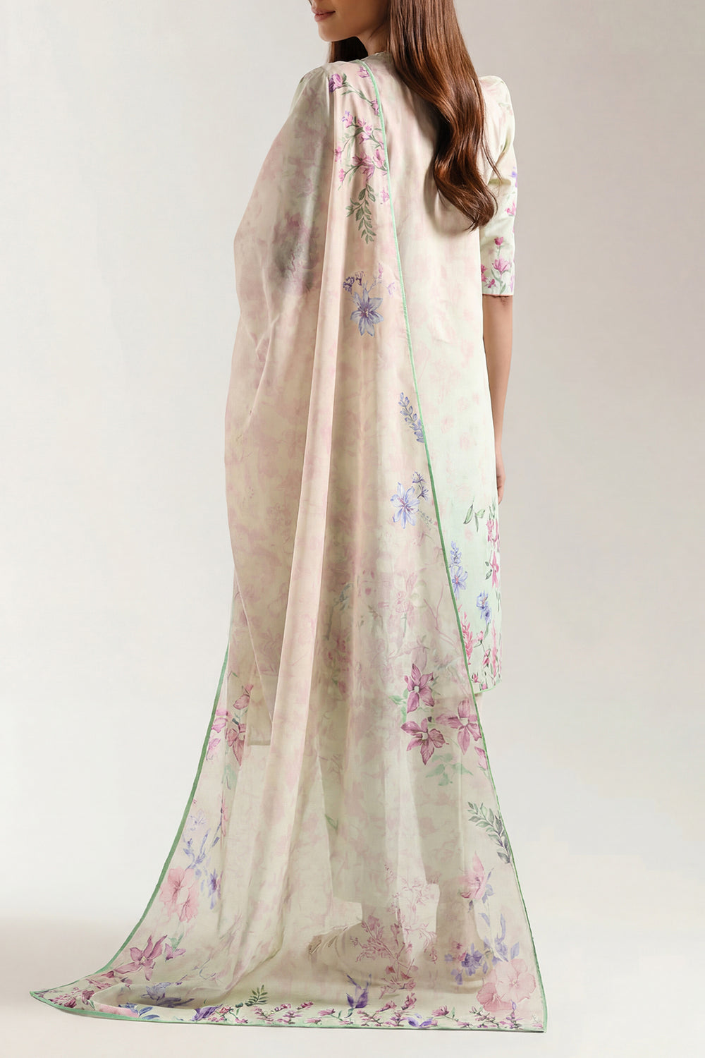 Saya Pistachio 3PCs Printed Lawn Unstitched Collection