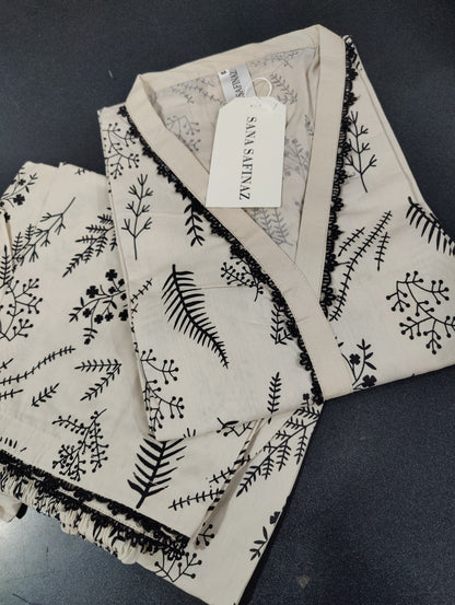 Sanasafinaz DEFECTED Cords Cotton Printed Stitched 2P