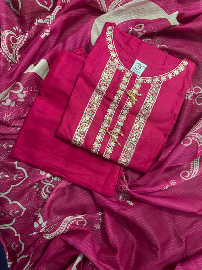 BQ EMBROIDERY STITCHED 3PCS RANDOMLY ANY COLOR/ ANY DESIGN