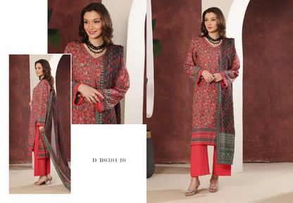 Izhan Magic Premium Digital Printed 3PC Lawn Unstitched Collection Vol.03 - D B0301 10