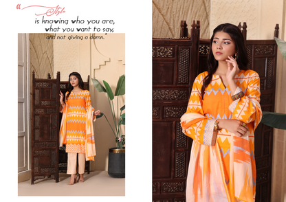 Inaaya Ali Lawn 3 Piece Collection 2026 By Arham Textile