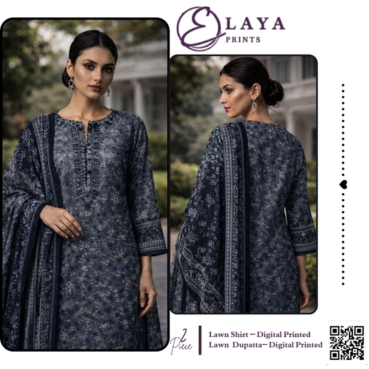 Safina Prints 2PC Unstitched Collection S+D