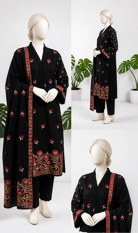 RANGE-E-RONAQ – Almeerah 3pcs Unstitched Collection