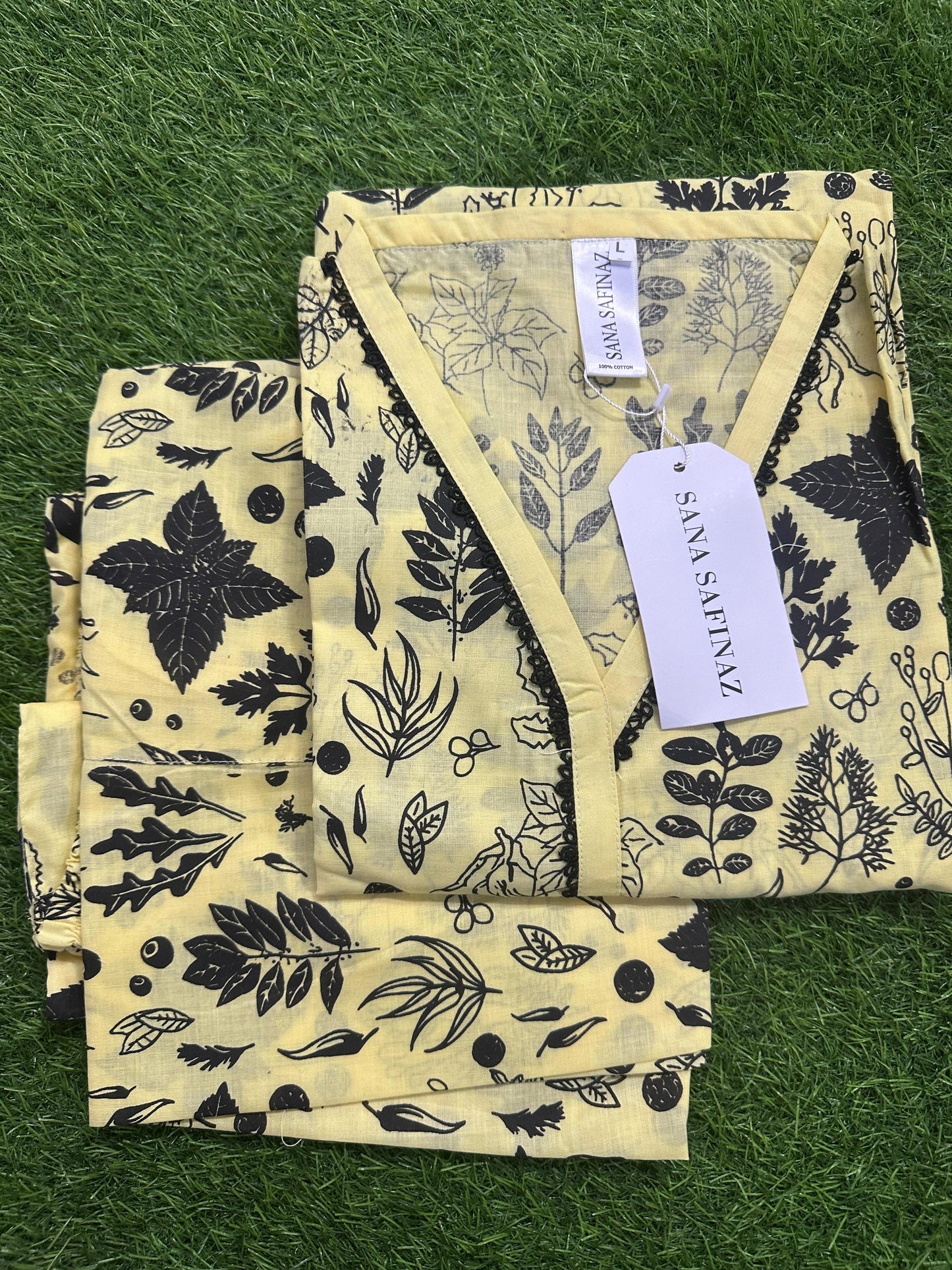 SANASAFINAZ Stitched CORDSET 2PCs Cotton – Ready to Wear 🔥