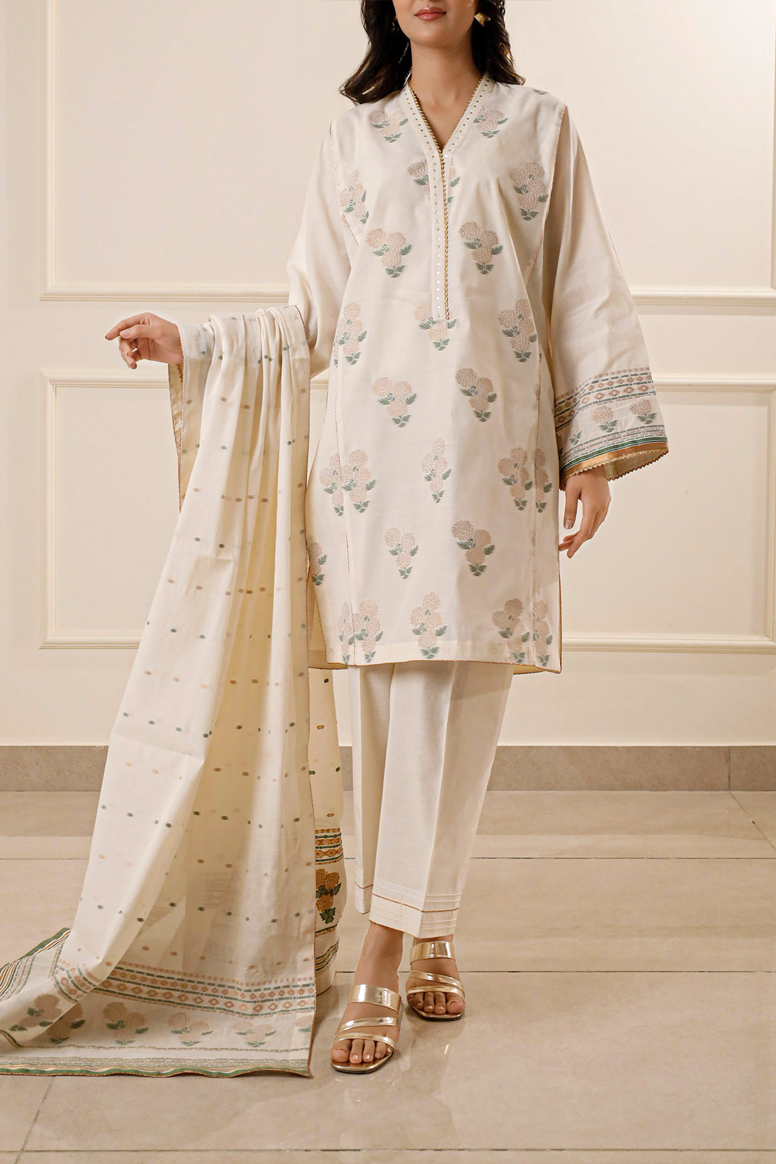 Saya Unstitched Jacquard 100% Original Cotton 3 PCs Suit In WHOLESALE PRICE 💯✨