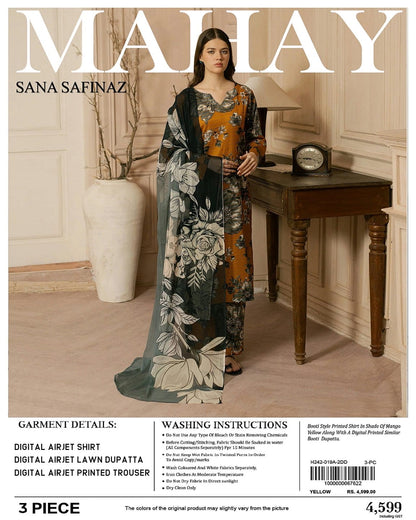 Sana Safinaz Lawn Unstitched 3 Pieces ❤️🔥