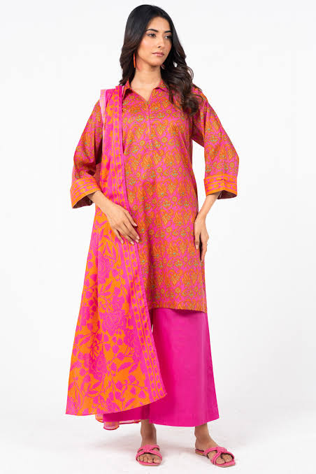 Alkaram 100% Original Lawn 3 Piece 😉🧡