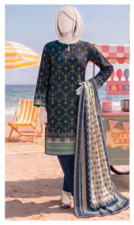 SAWERA-E-SAHIL Printed Lawn Collection D-02