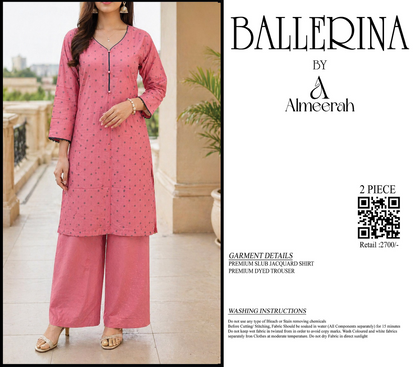 BALLERINA BY ALMEERAH D-10-  2PCS JACQUARD COLLECTION