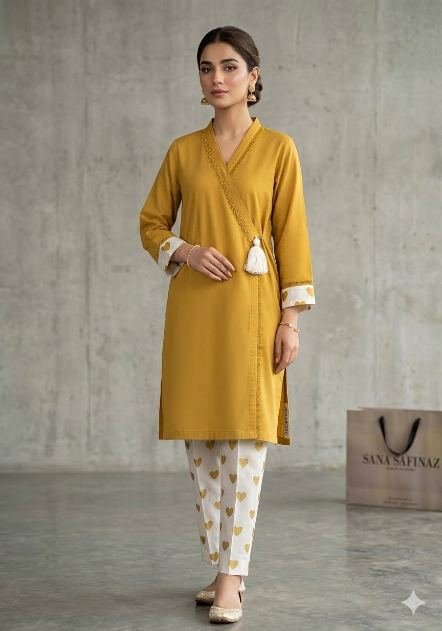 SANASAFINAZ Stitched CORDSET 2PCs Cotton – Ready to Wear