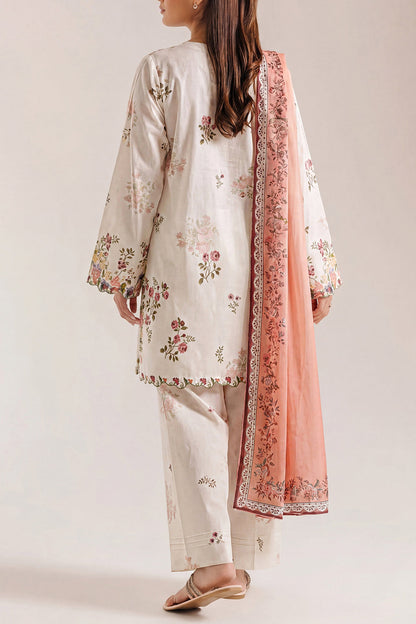 Saya Ivory 3PCs Printed Lawn Unstitched Collection