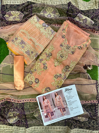 Hina Pink Luxury Embroidered Collection