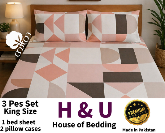 H&U Double Bed Bedsheet