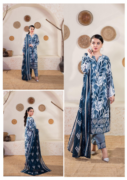 Bundle Of Zesh Unstitched Lawn 3 Piece in Wholesale Price 100% Original 🔥❤️